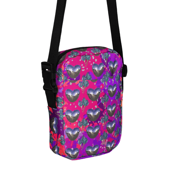 Vibrant Heart Floral Grid Crossbody Bag Genzi Chic for Modern ladies product image (1)