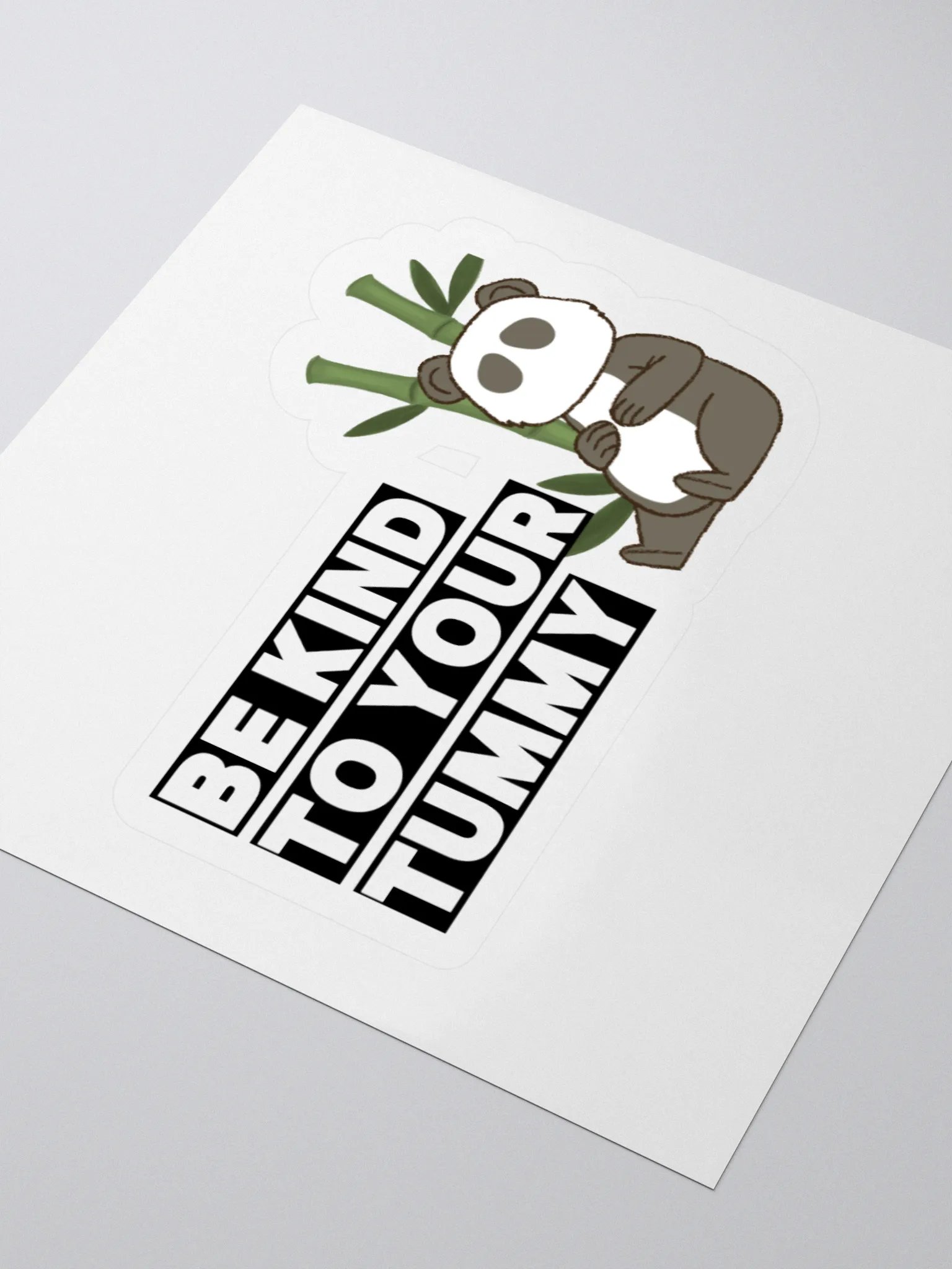 Be Kind To Your Tummy Panda Stickers product image (10)