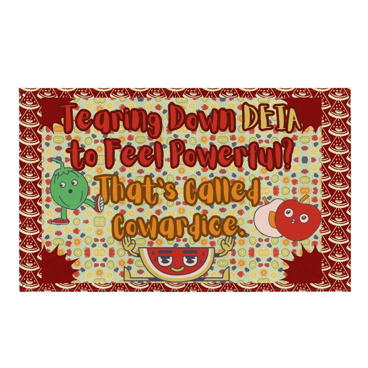Hands Off DEIA, Tearing Down DEIA? Coward, Protest Flag product image (1)