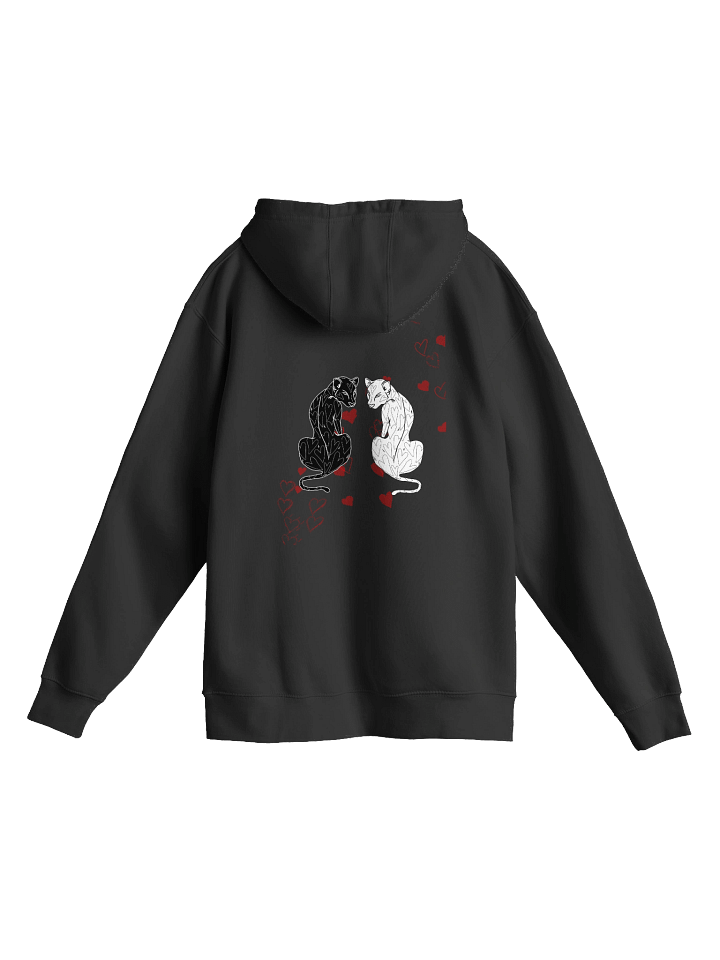 Yin n Yang Leopards Heart Background | Hoodie product image (1)