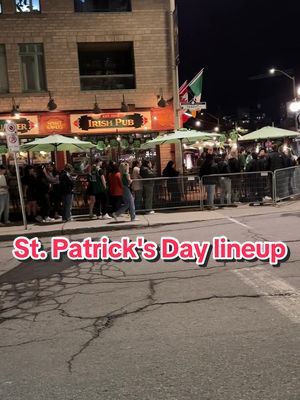 8:36 PM on #saintpatricksday: Line up for @Heart & Crown in #ottawa 🇨🇦🇮🇪 #stpatricksday