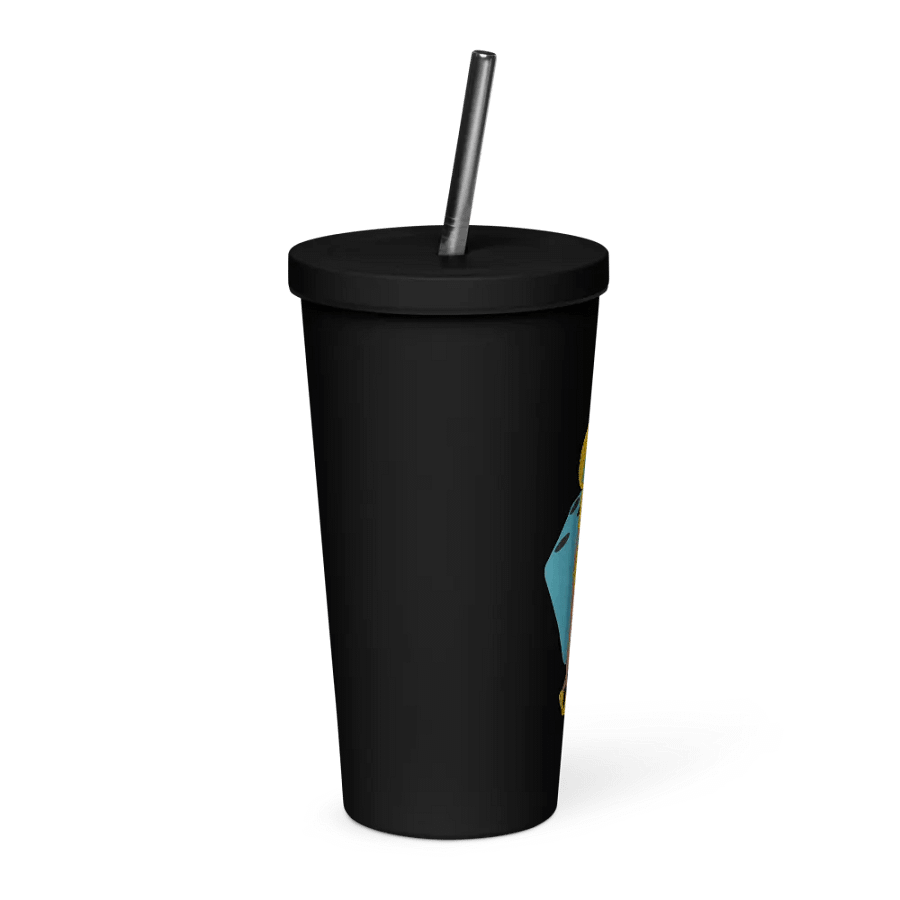 DiceGirl Insulated Tumbler with a Straw product image (4)