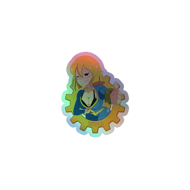 Teasing Thumbs-Up Vault Girl Sticker product image (1)