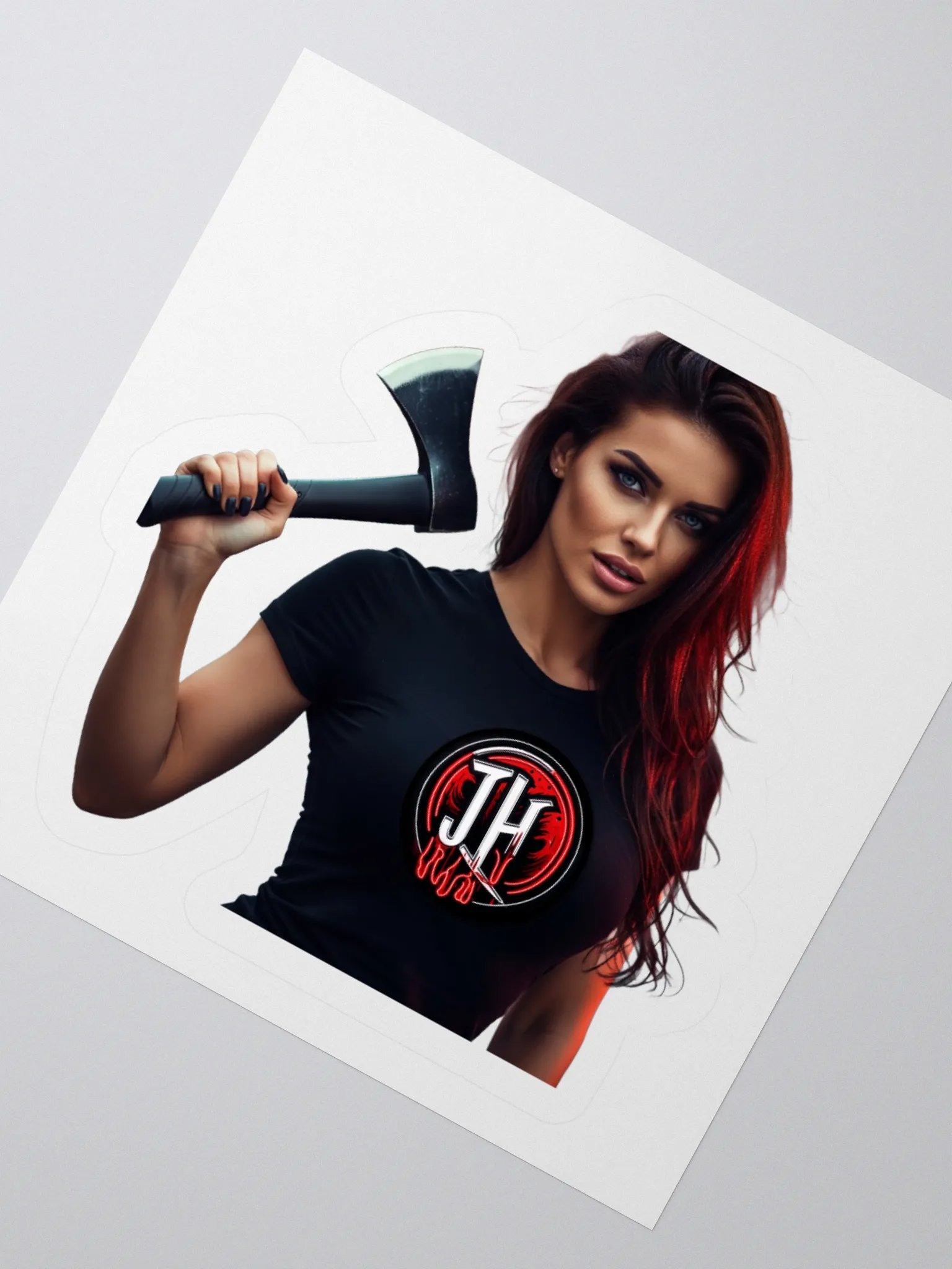 Axe Me Again Chick Sticker product image (4)