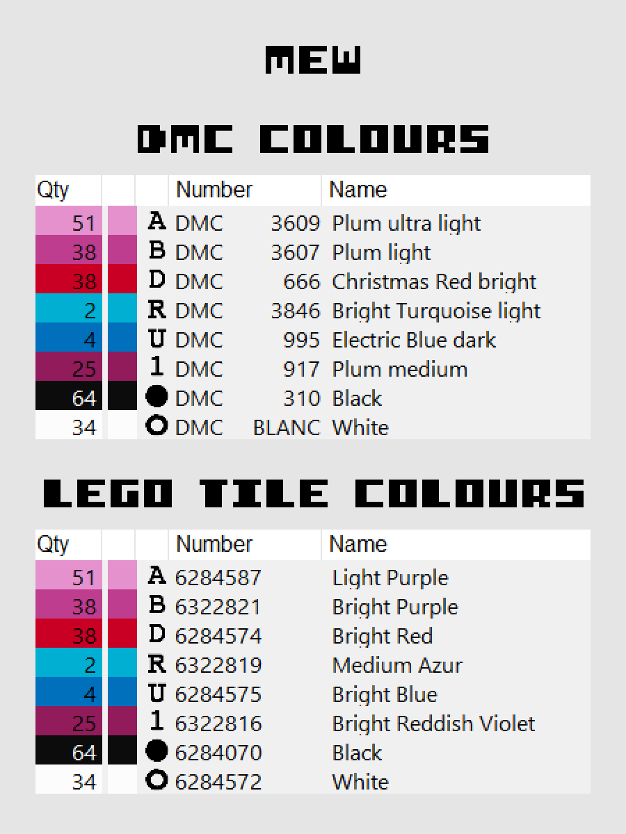 Mew Pixel Art product image (4)