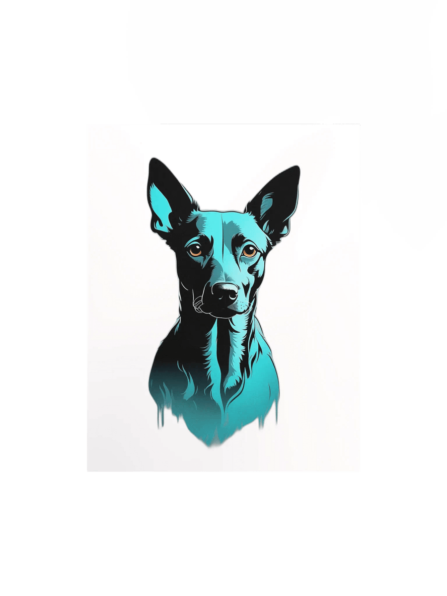 Mystic Blue Dog Enhanced Poster product image (1)