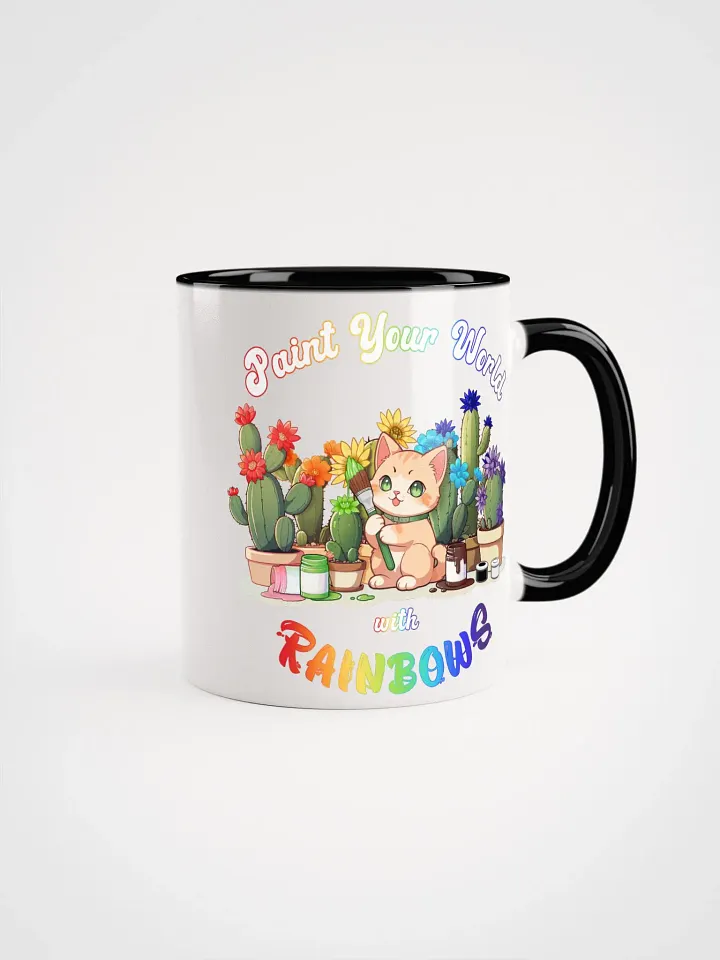Rainbow Kitten Artist 2 Colors Mug product image (2)