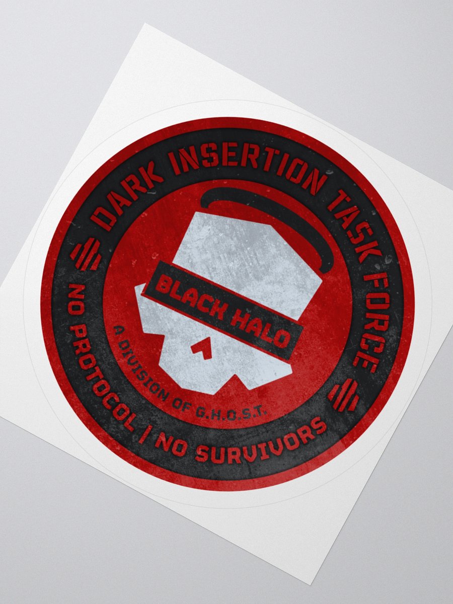 Black Halos Textured Sticker product image (1)