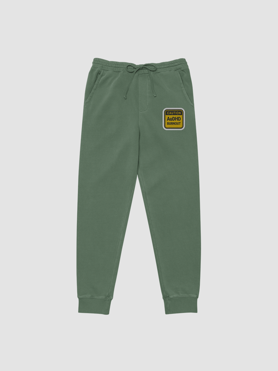 CAUTION: AuDHD BURNOUT pigment-dyed sweatpants (bubble design) product image (3)