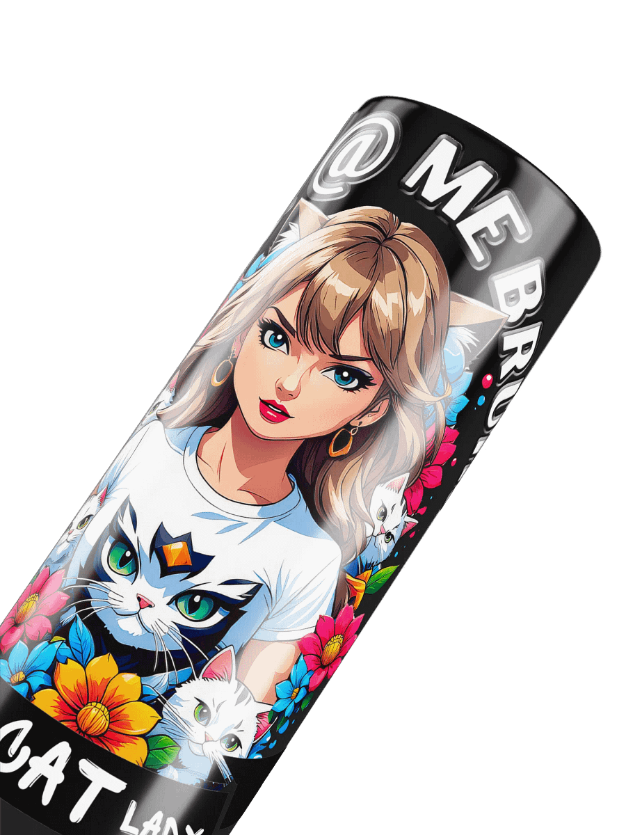 Childless Cat Lady 20 oz Skinny Stainless Steel Tumbler - Black product image (6)