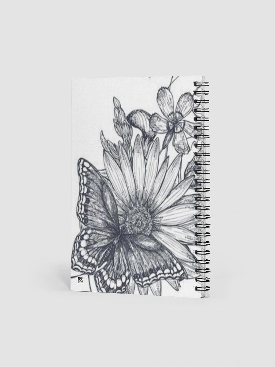 Butterfly and Daisy Spiral Notebook product image (2)
