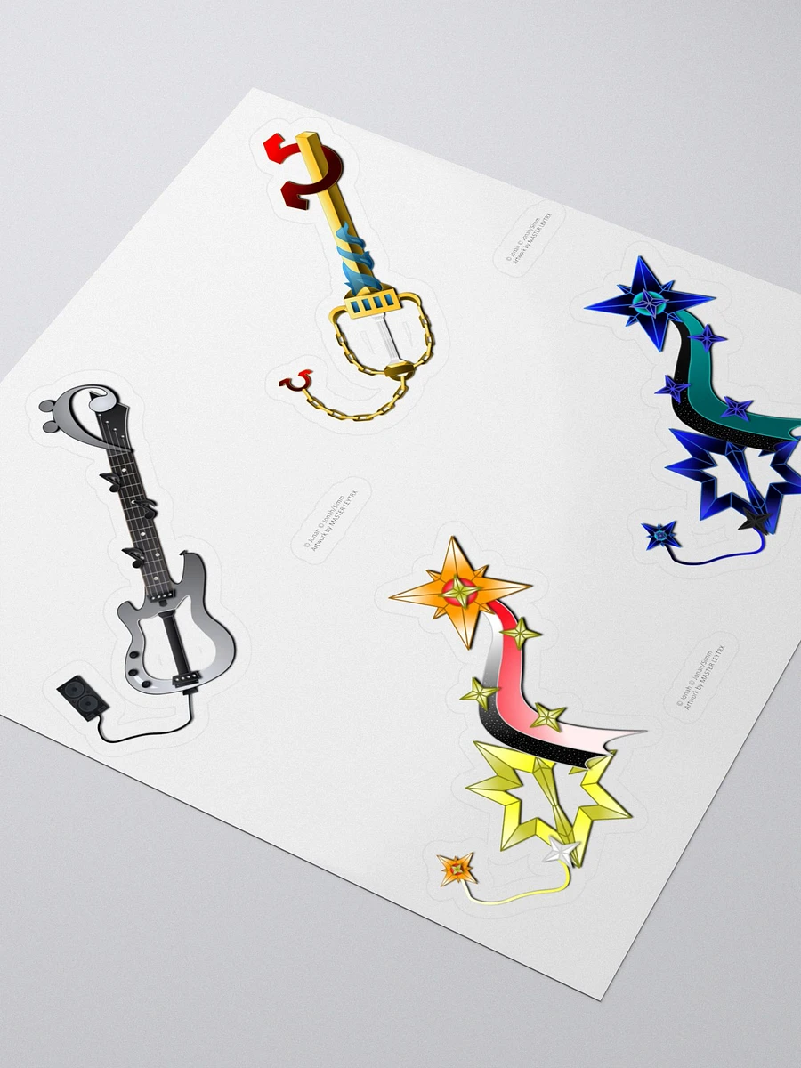 Custom Keyblade Sticker Sheet 12 - Continuum Trio's Keyblades product image (3)