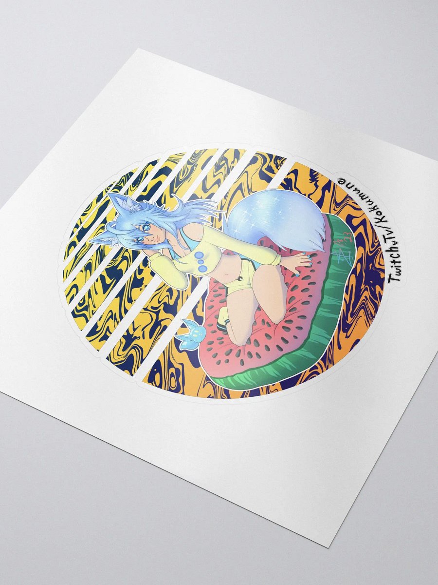 Kokumune Fox Goddess of Water (melon) Alternate Sticker product image (3)