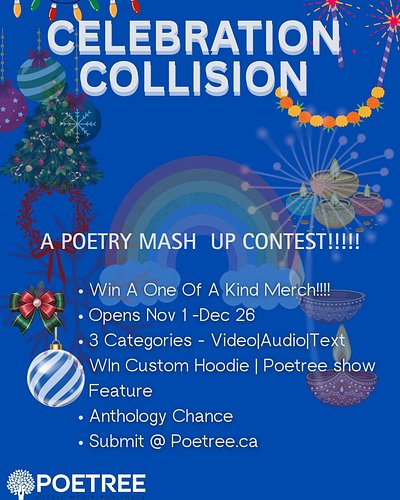 🎭 CELEBRATION COLLISION: A Poetry Mash-Up Contest 🎭
What if Christmas crashed into your birthday?
What if Diwali met Hallowee...