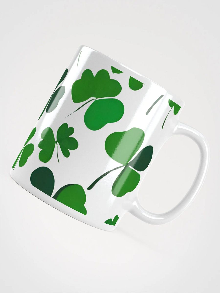 Clover Leaf Artistic Design White Mug product image (10)