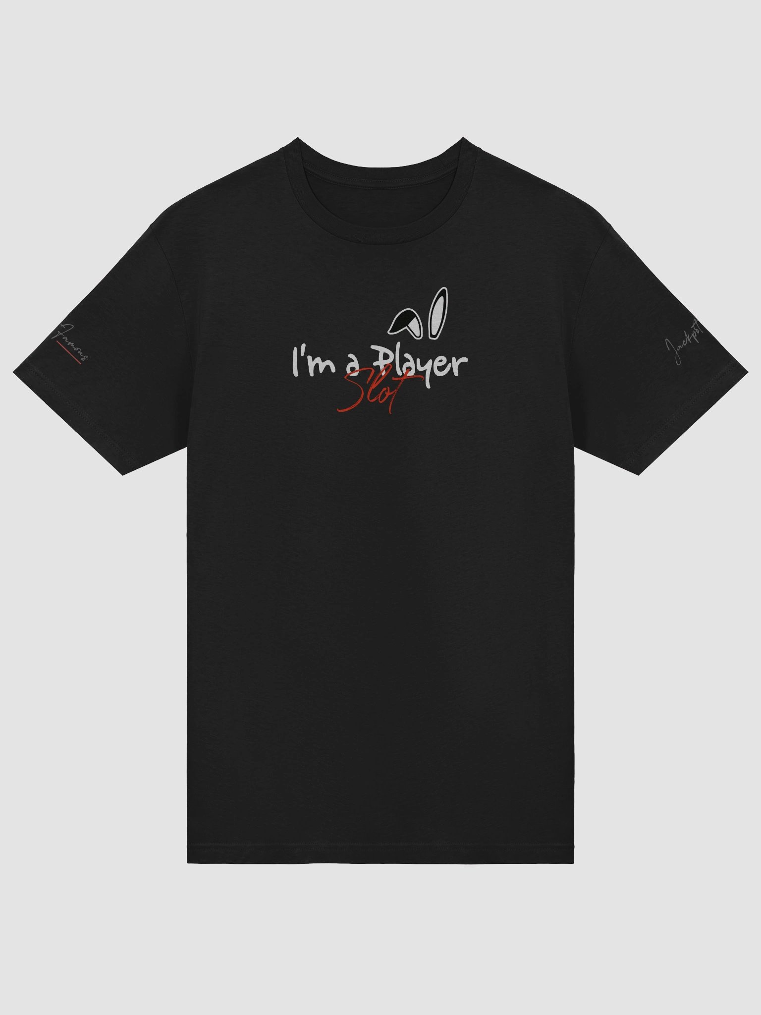 "I'm a Slot Player" Black Tee – Bunny Ears Edition 2 product image (5)