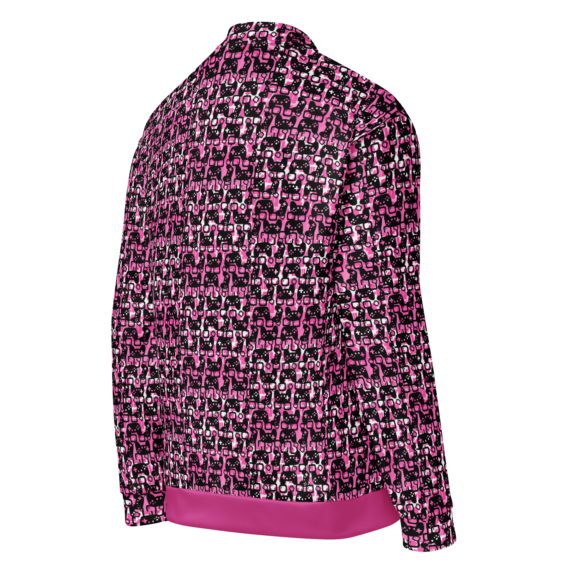 Story Lover Unisex Bomber Jacket (Pink and Black) product image (2)