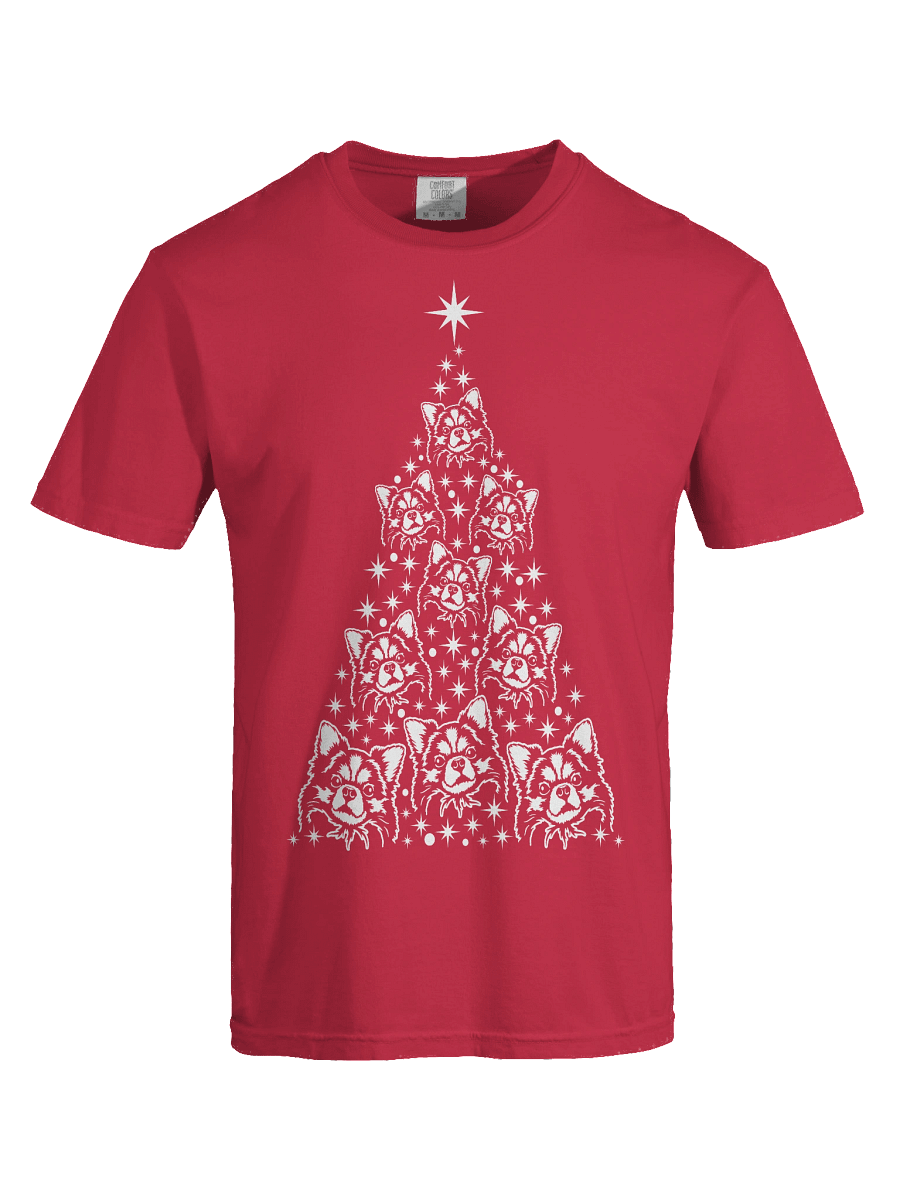 Longhaired Chihuahua Christmas Tree T-Shirt product image (37)