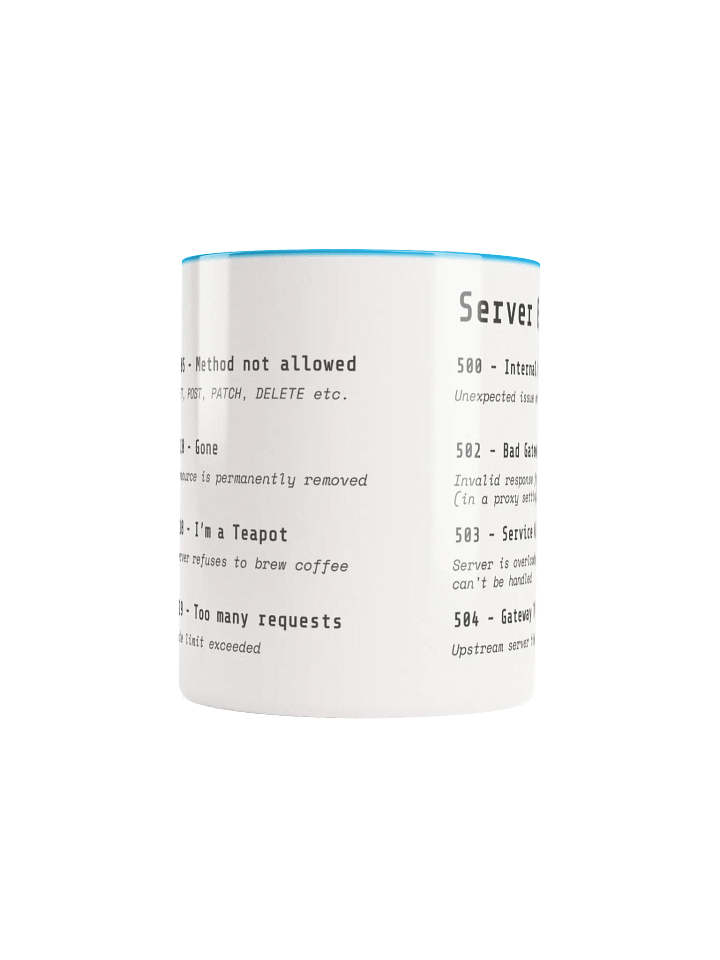 Essential HTTP Error Codes Mug product image (12)