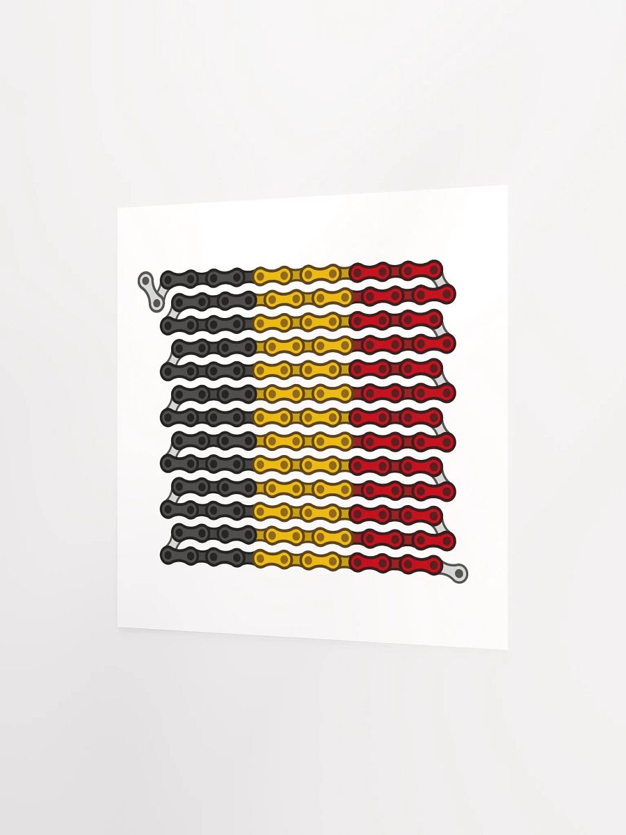 Belgium Bike Chain Flag Poster product image (2)
