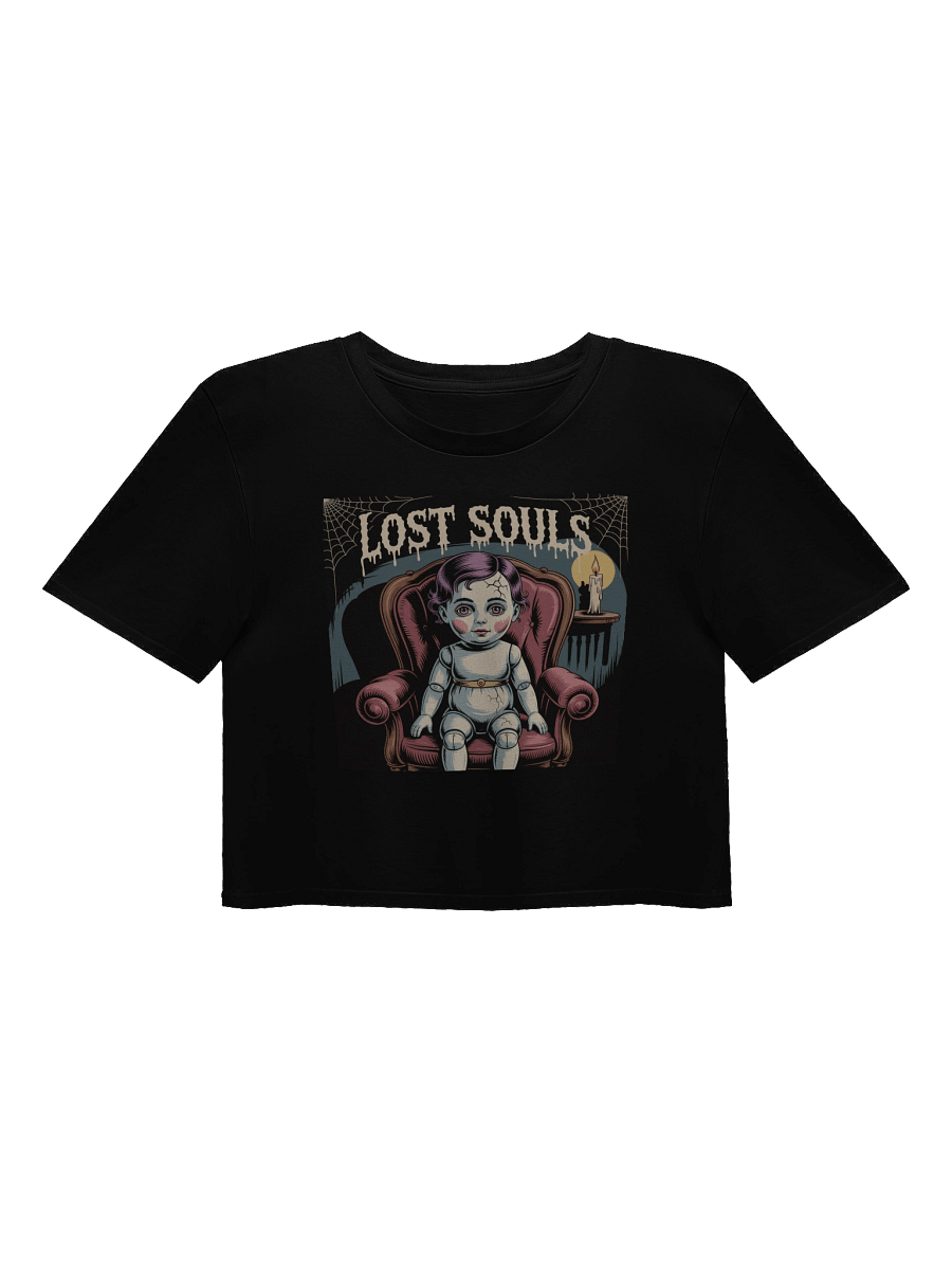 Midnight Veil Designs Gothic Women's Crop Top - Lost Souls Black product image (1)