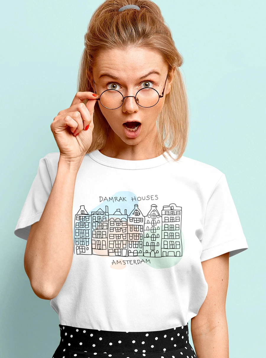 Damrak Dancing Houses Amsterdam Netherlands Souvenir T-Shirt product image (3)