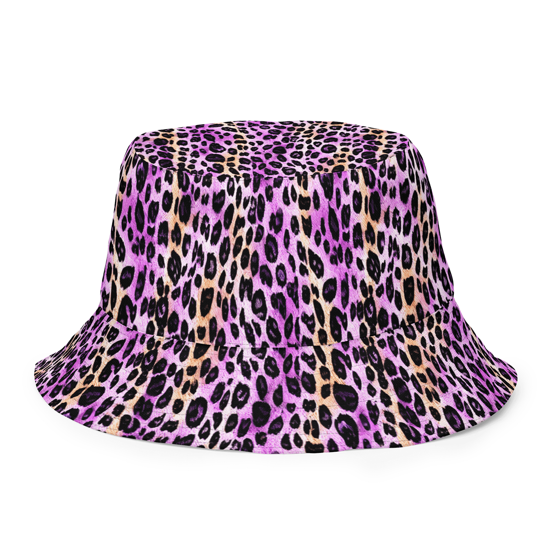 Purple Beige Leopard Hat product image (7)