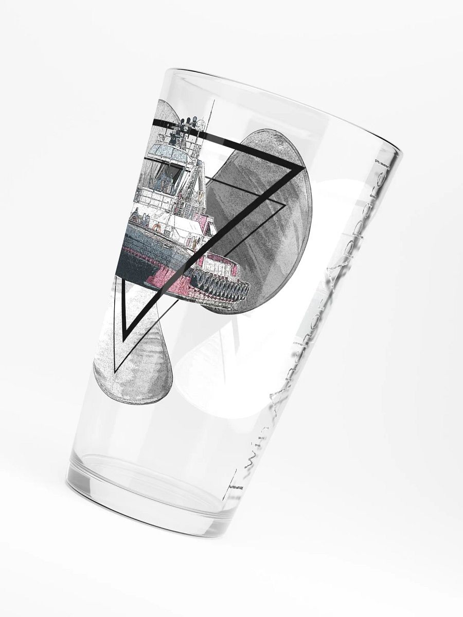 Three blade prop triangle Athena tug 16oz Pint Glass product image (6)