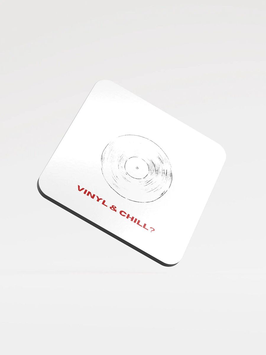 Vinyl & Chill Glossed Cork Coaster product image (1)