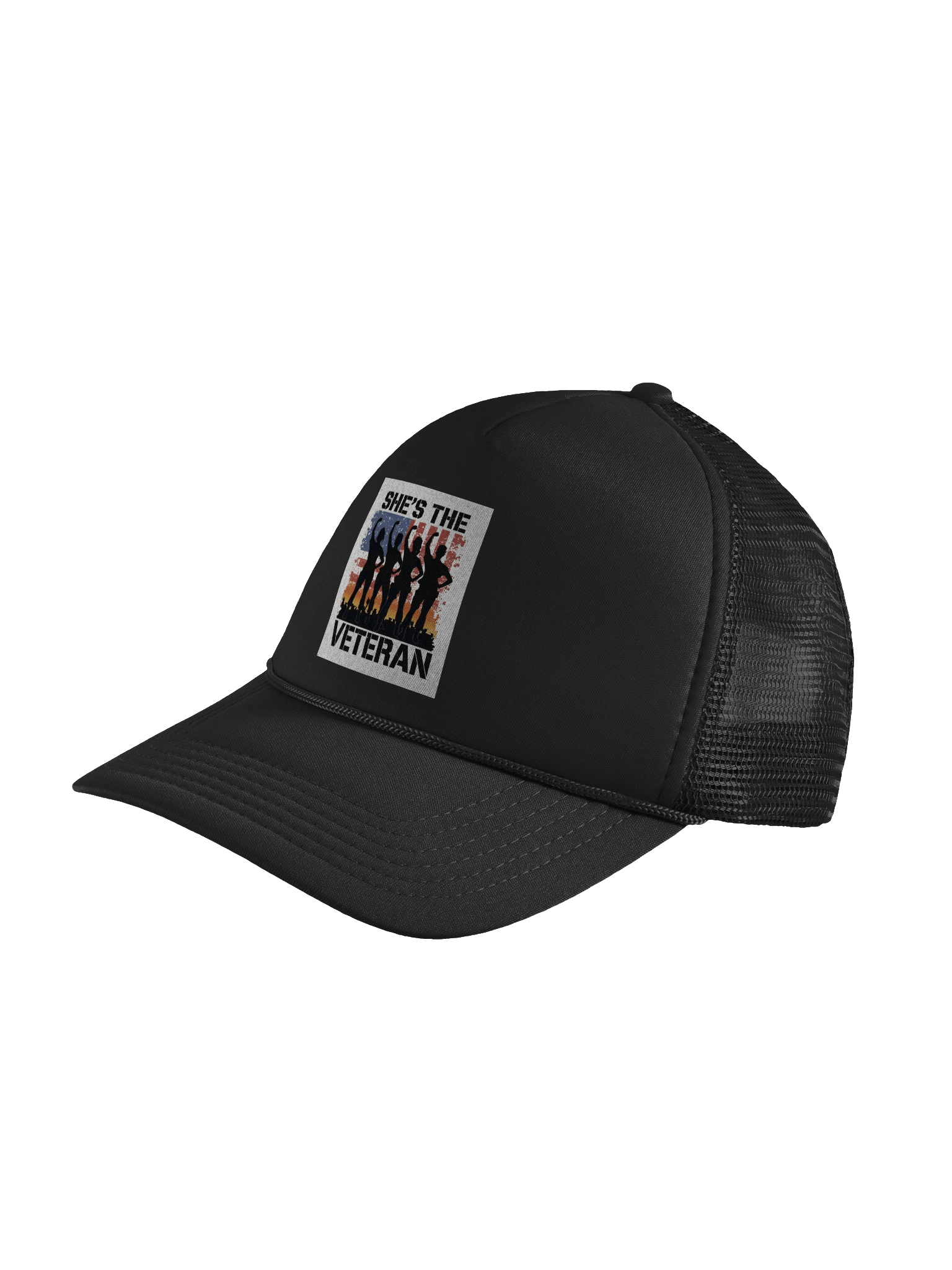 She’s The Veteran Trucker Cap product image (7)