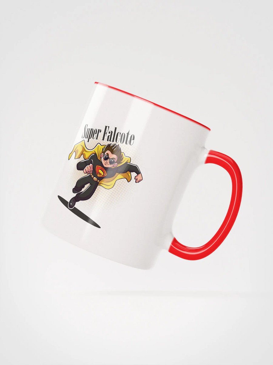 CANECA VERMELHA BRANCA FALCOTE CORRENDO COM LOGO product image (3)
