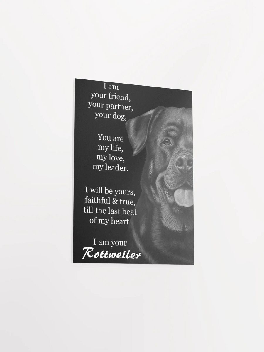 Faithful Rottweiler Love Poster product image (6)