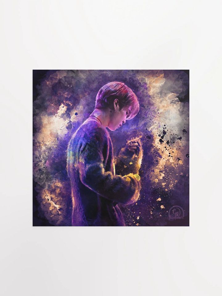 BTS - Jimin Golden Borahae Print (Unframed) - Designed by ChimberArt product image (1)