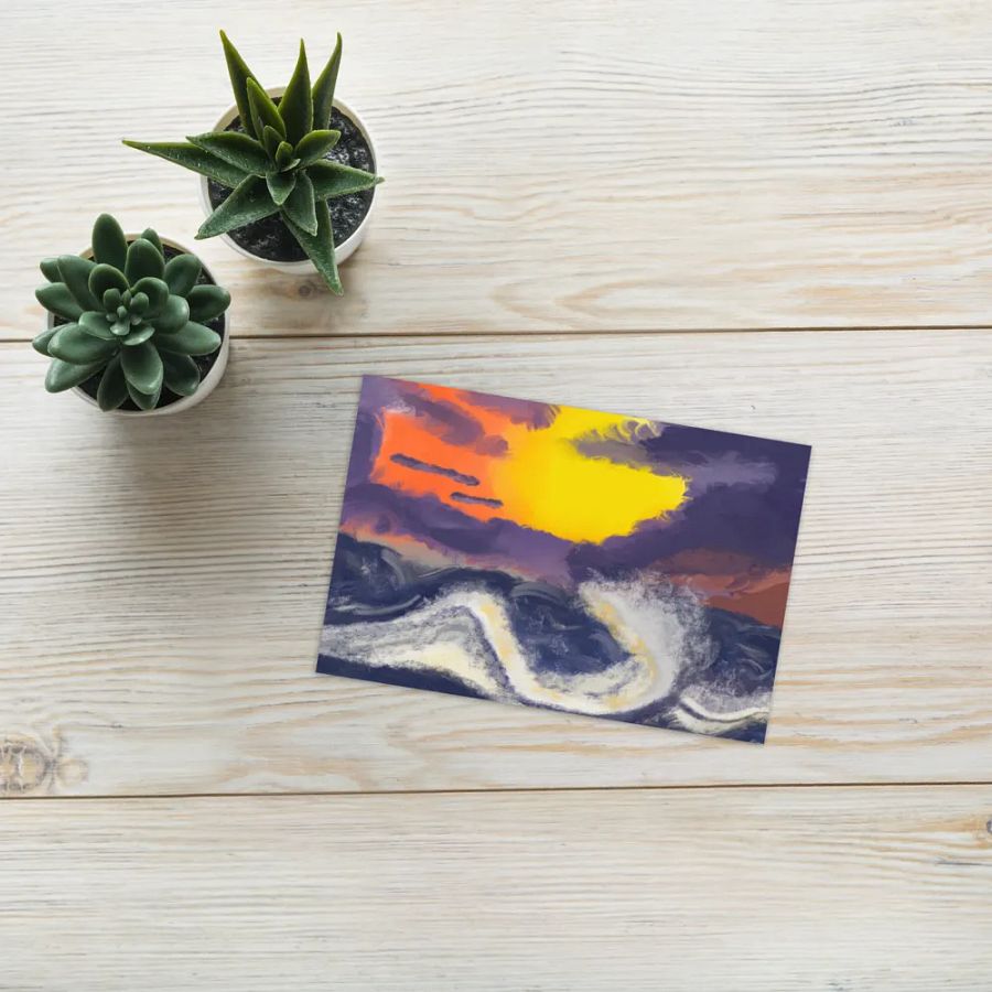 Sunset Ocean Card product image (9)