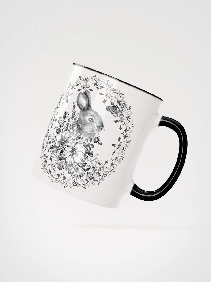 Floral Rabbit Ceramic Mug product image (16)