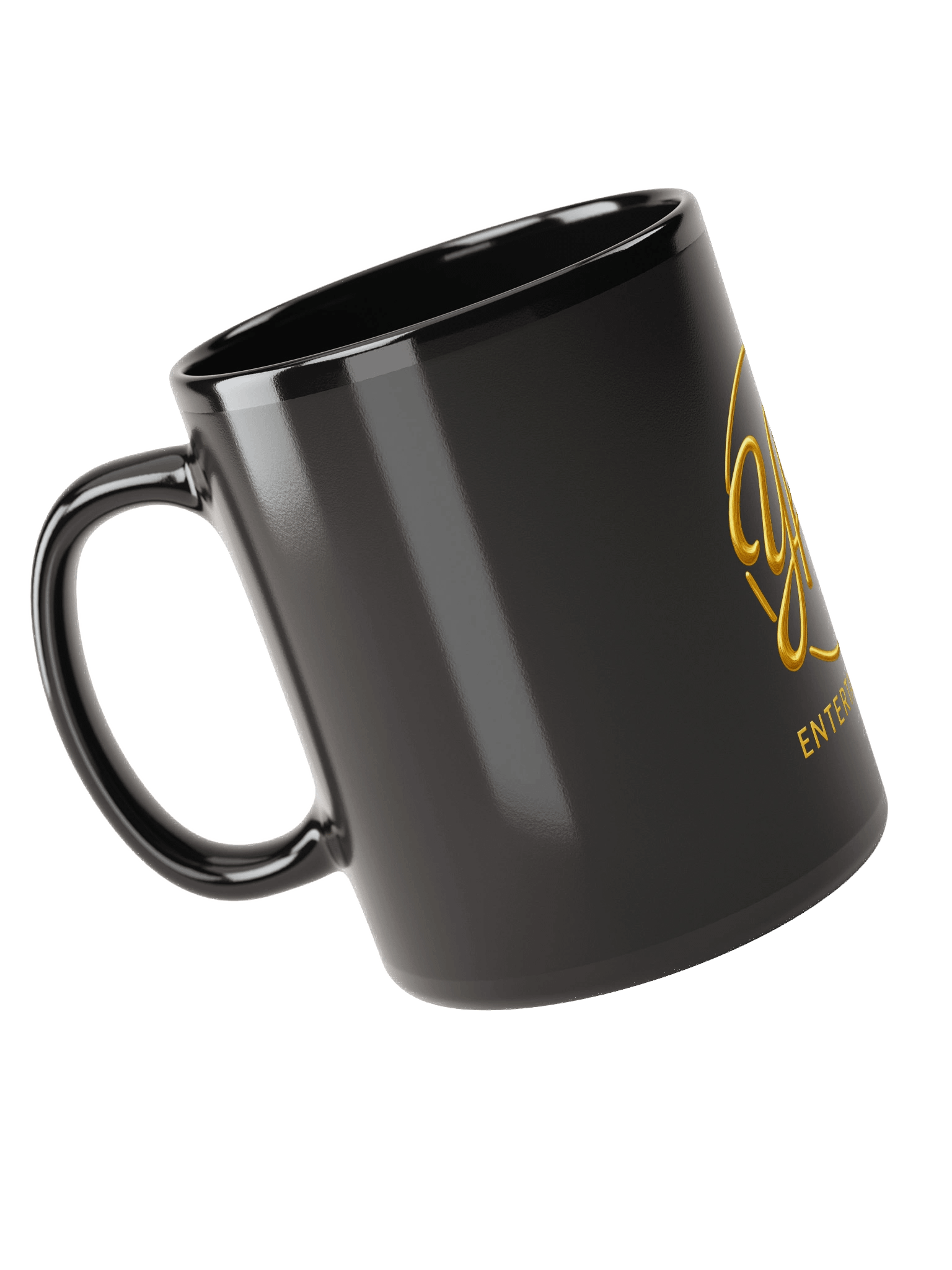Golden Script Black Mug product image (6)