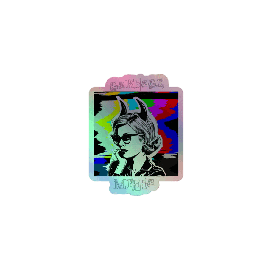 Garbage Media Pop Art Holographic Sticker product image (1)