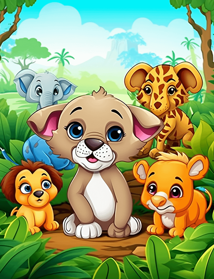 Wild Animal Coloring Pages for Kids product image (1)