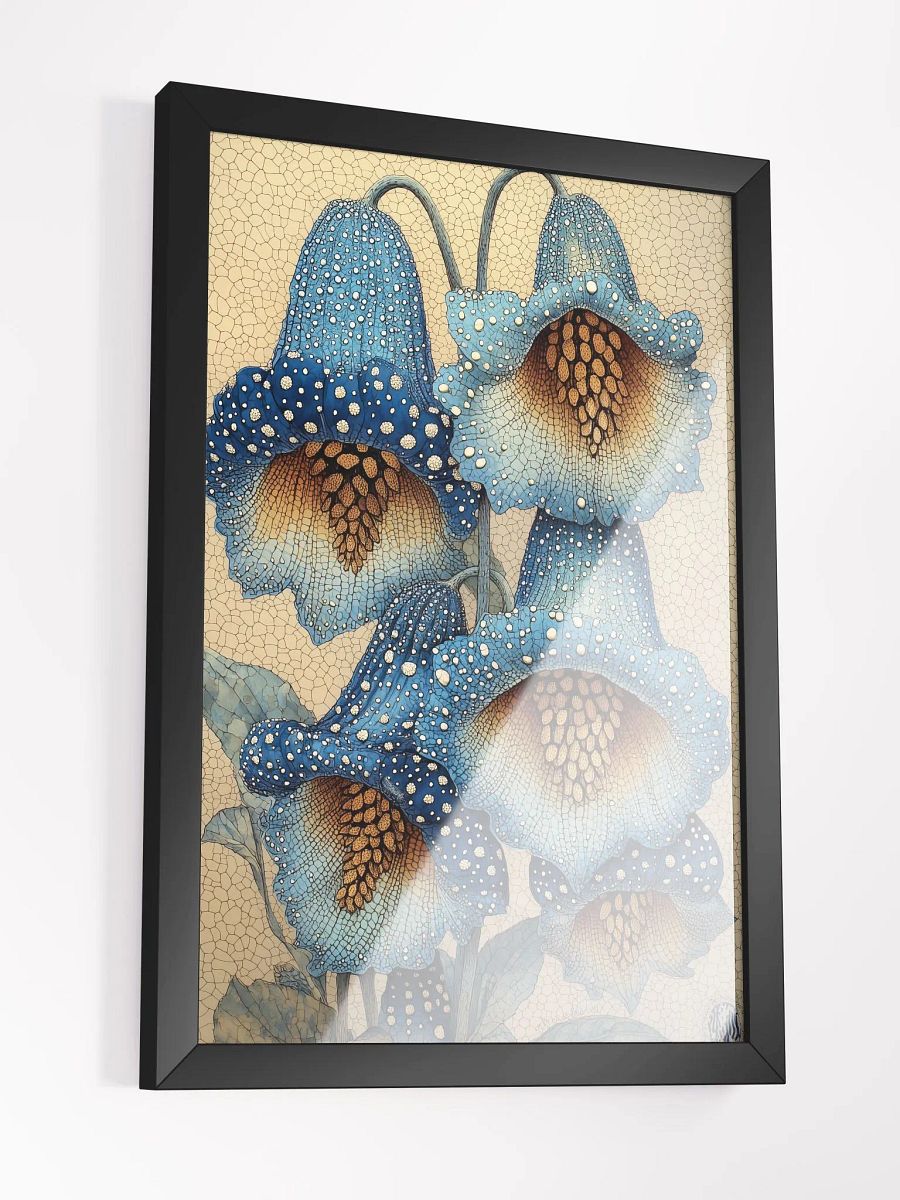 Celestial Blooms: Mystical Poster of Enchanted Blue Flowers product image (3)