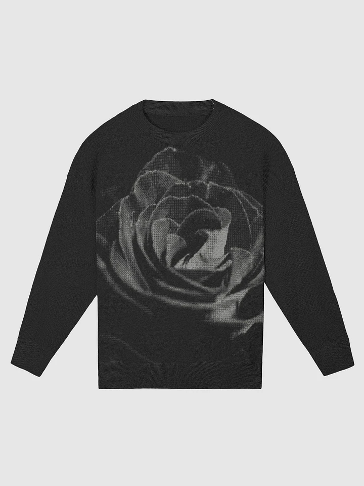 Rose on Black Relaxed Fit Sweater product image (3)