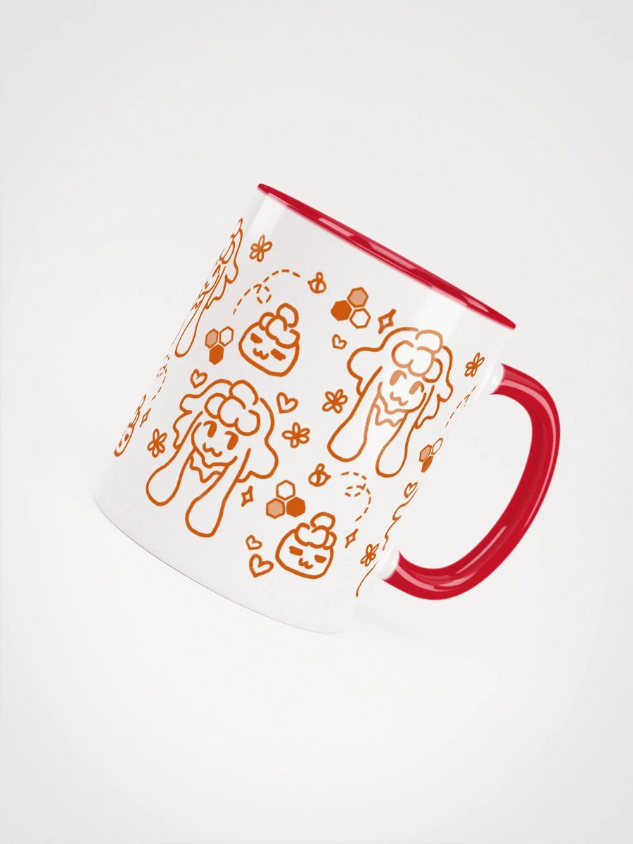 ceramic honeyy mug - orange print product image (14)