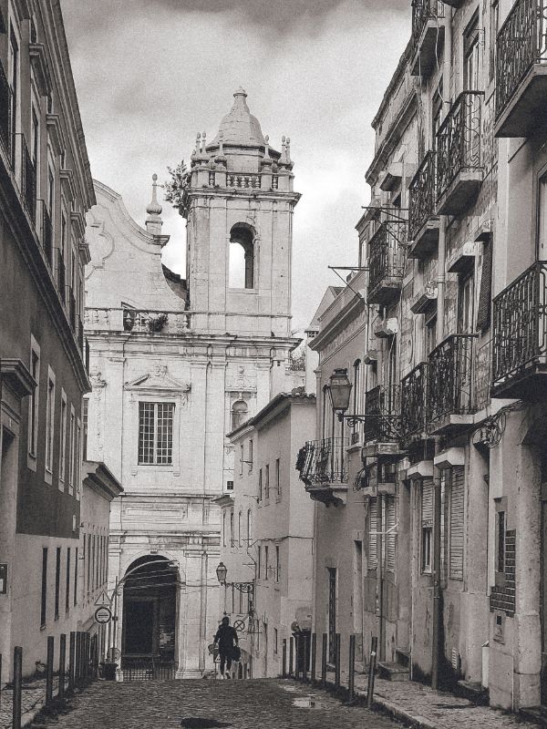 Streets of Lisbon II - Black & White Photo product image (1)