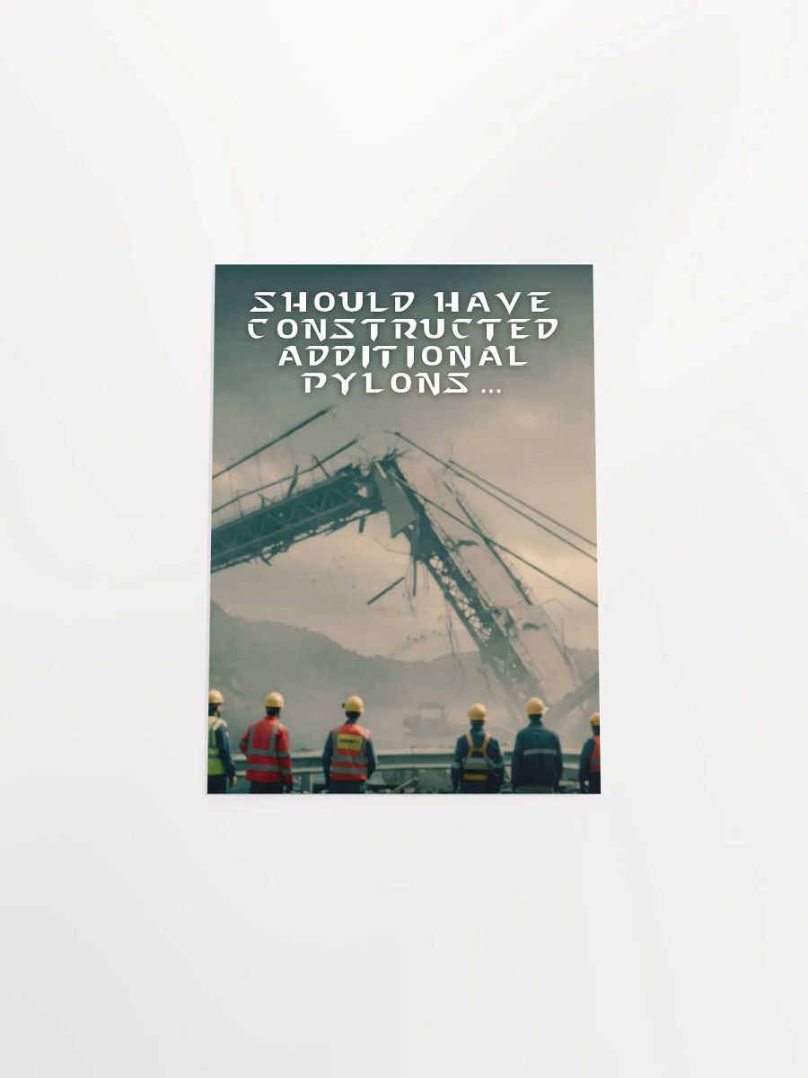 Should Have Constructed Addition Pylons - Bridge Collapse and Starcraft Reference Poster product image (23)