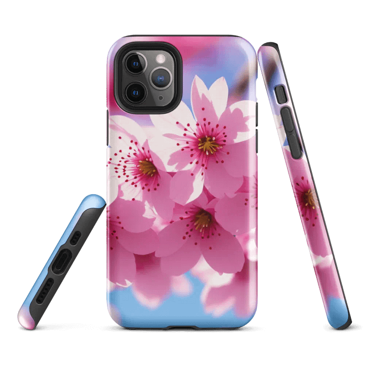 Tough Phone Case for iPhone® - Japanese Cherry Blossoms product image (1)