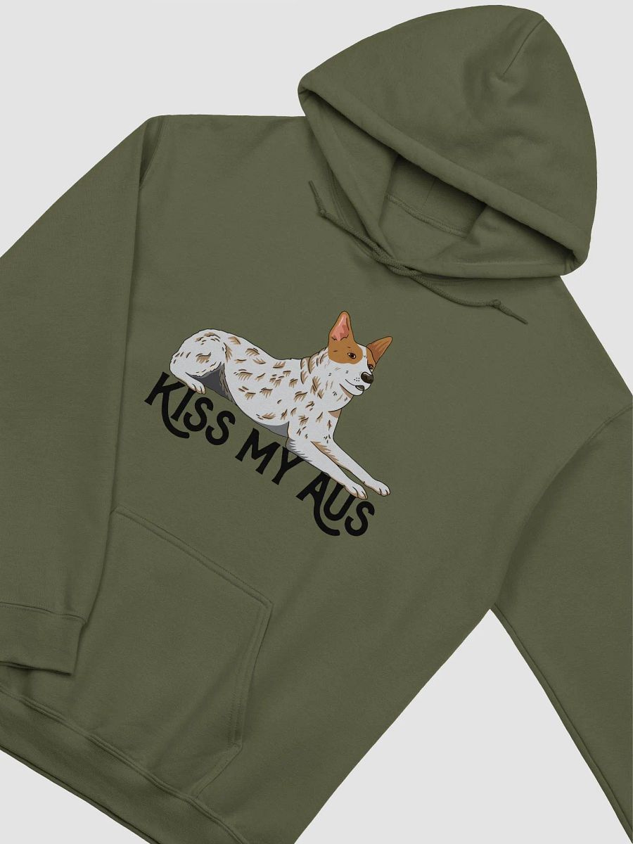 Kiss My Aus Hooded Sweatshirt of an Australian Cattle Dog | Funny Hoodie for Red Heeler and Herding Dog Owners product image (14)