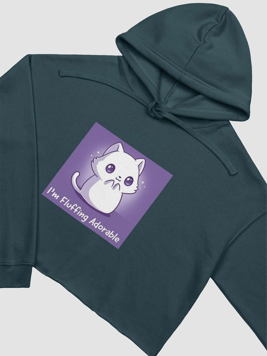 Fluffy Adorable Feline Crop Hoodie product image (23)