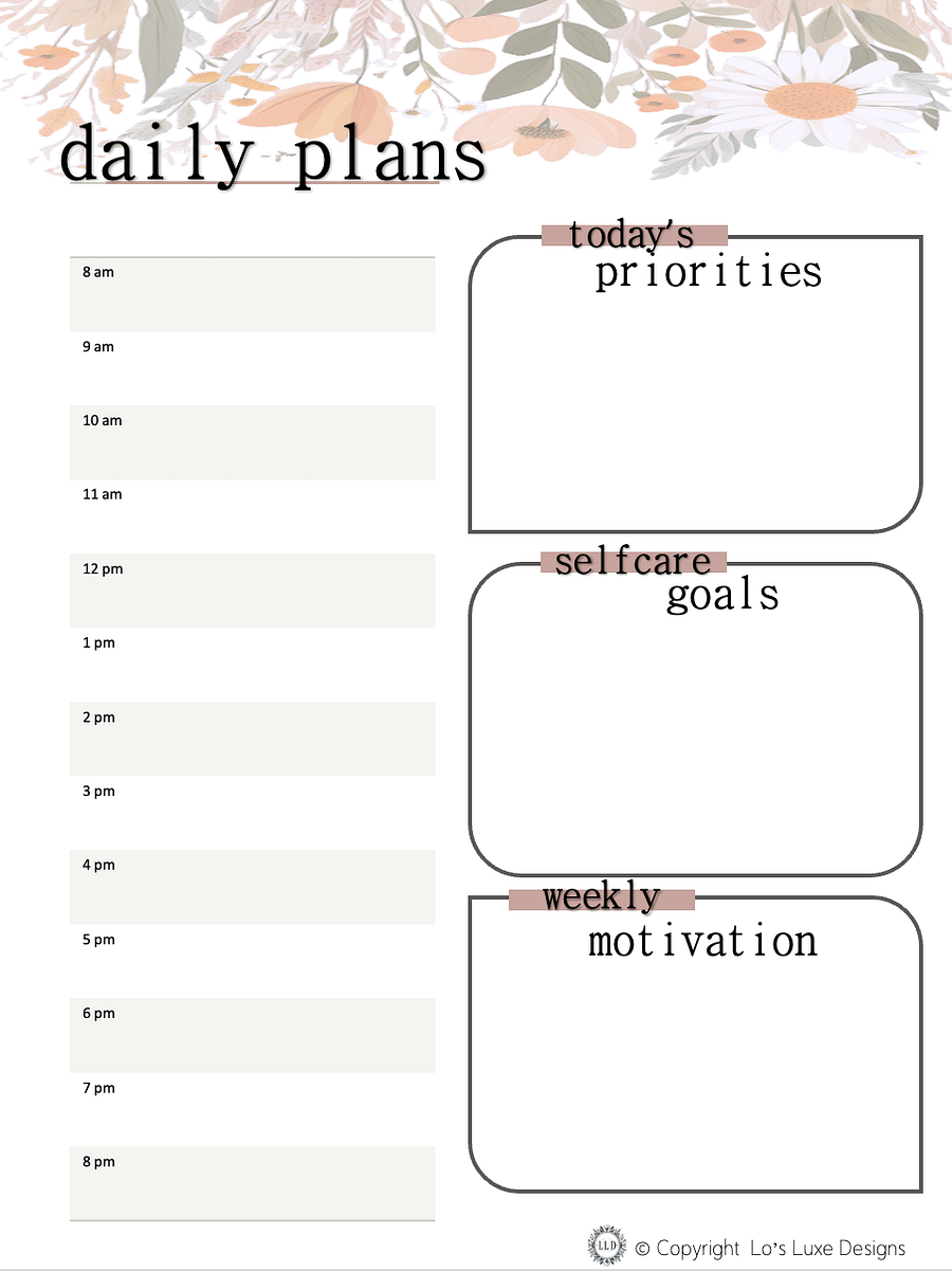 This Wild Life - An Undated Yearly Planner - 8.5x11 - Printable product image (5)