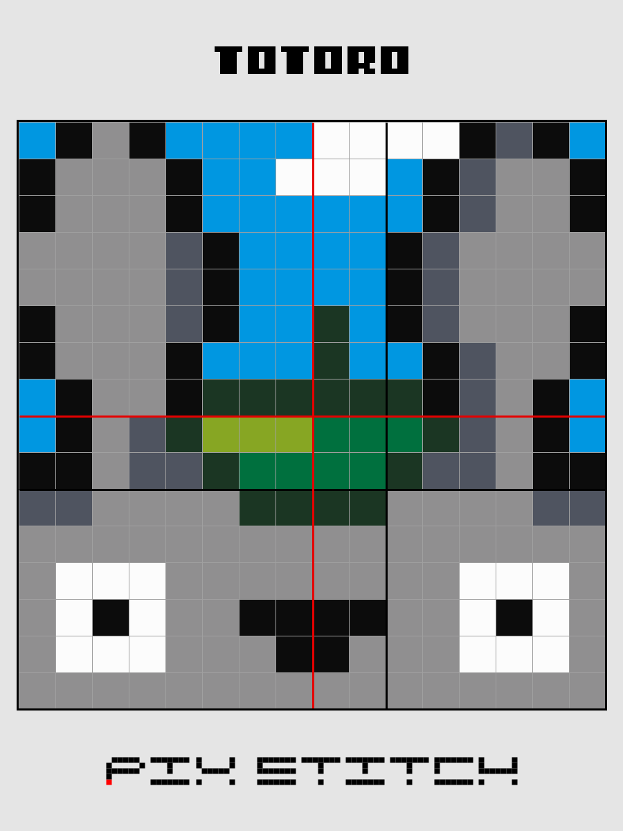 Totoro Pixel Art product image (2)