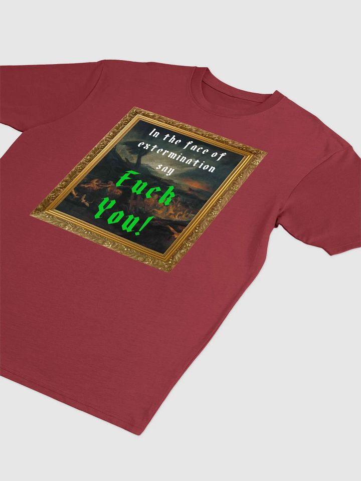 In the Face of Extermination Framed Heavyweight T-Shirt product image (2)