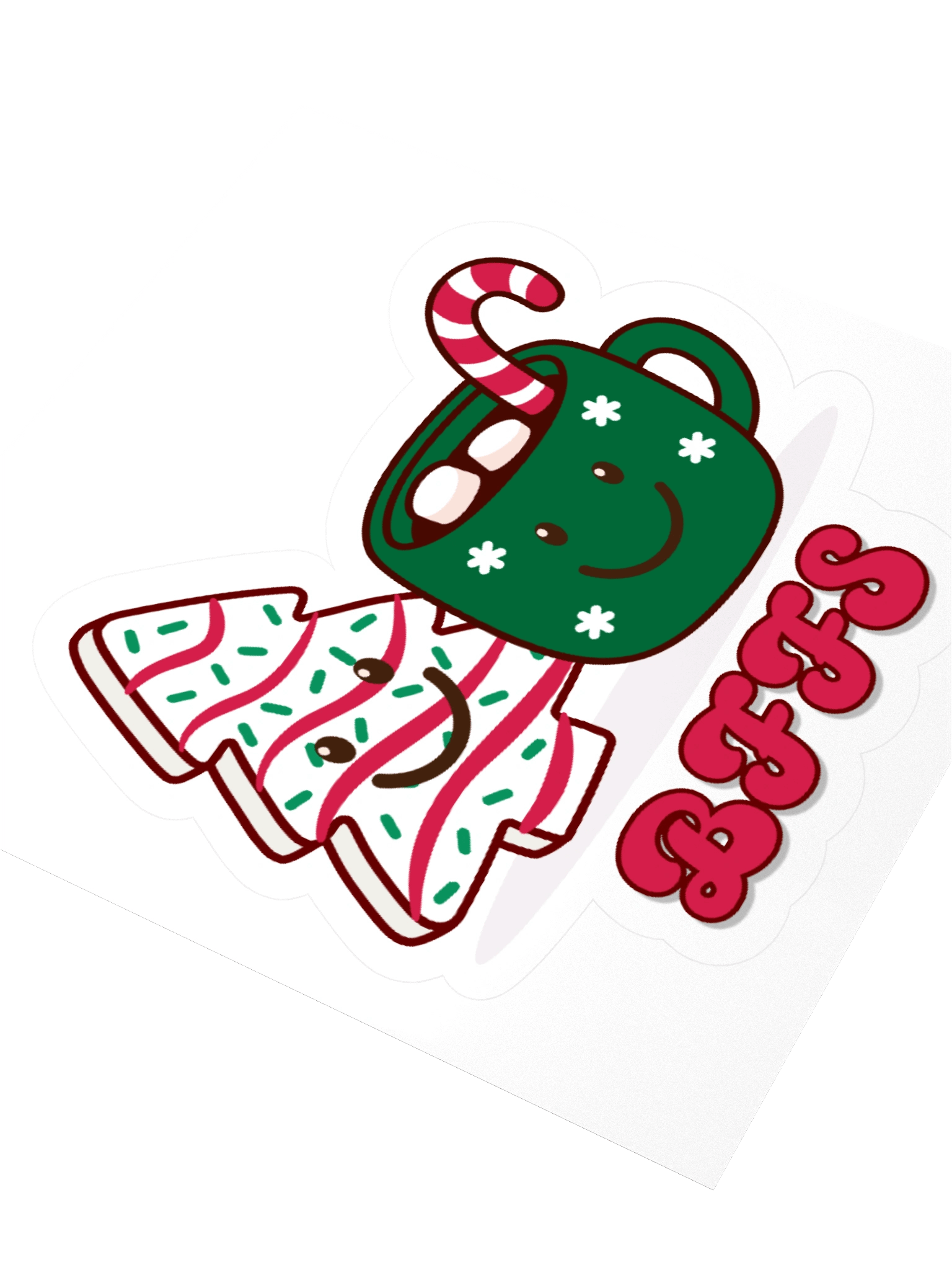 Christmas Cake and Hot Cocoa BFFs Sticker product image (3)